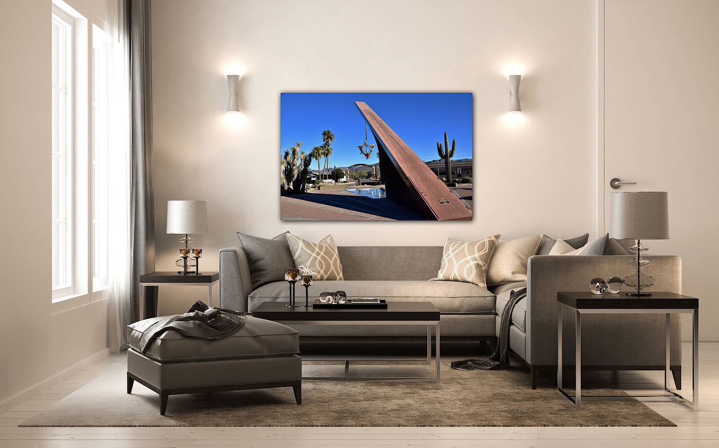 Carefree Sundial Canvas Family Room Home decor by Jacqueline MB Designs
