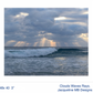 48x40 with a 3" Border Rag Photo Print of Clouds Waves Rays by Jacqueline MB Designs