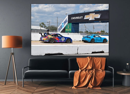 Waiting in Pit Lane - Classic Canvas Print