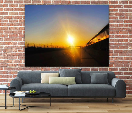Sunrise over Pit Lane Sebring - Classic Canvas Print