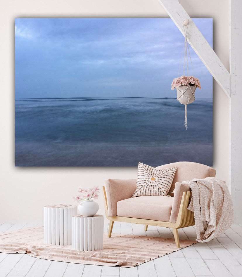 blues of the sea and sky acrylic print home decor by jacqueline mb designs