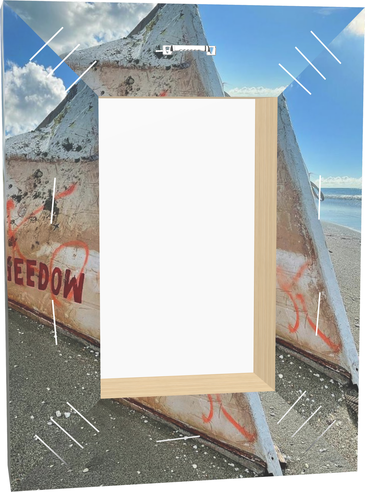 Freedom Awaits Canvas Print back view by Jacqueline mb Designs