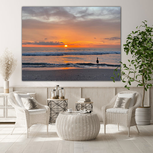 Hanging with Mr Egret - Classic Acrylic Print