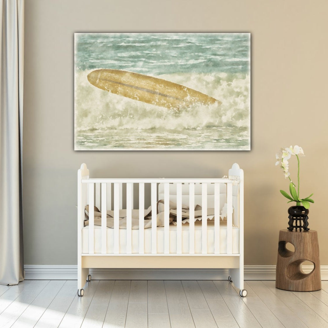 Runaway Surfboard - Classic Canvas Print