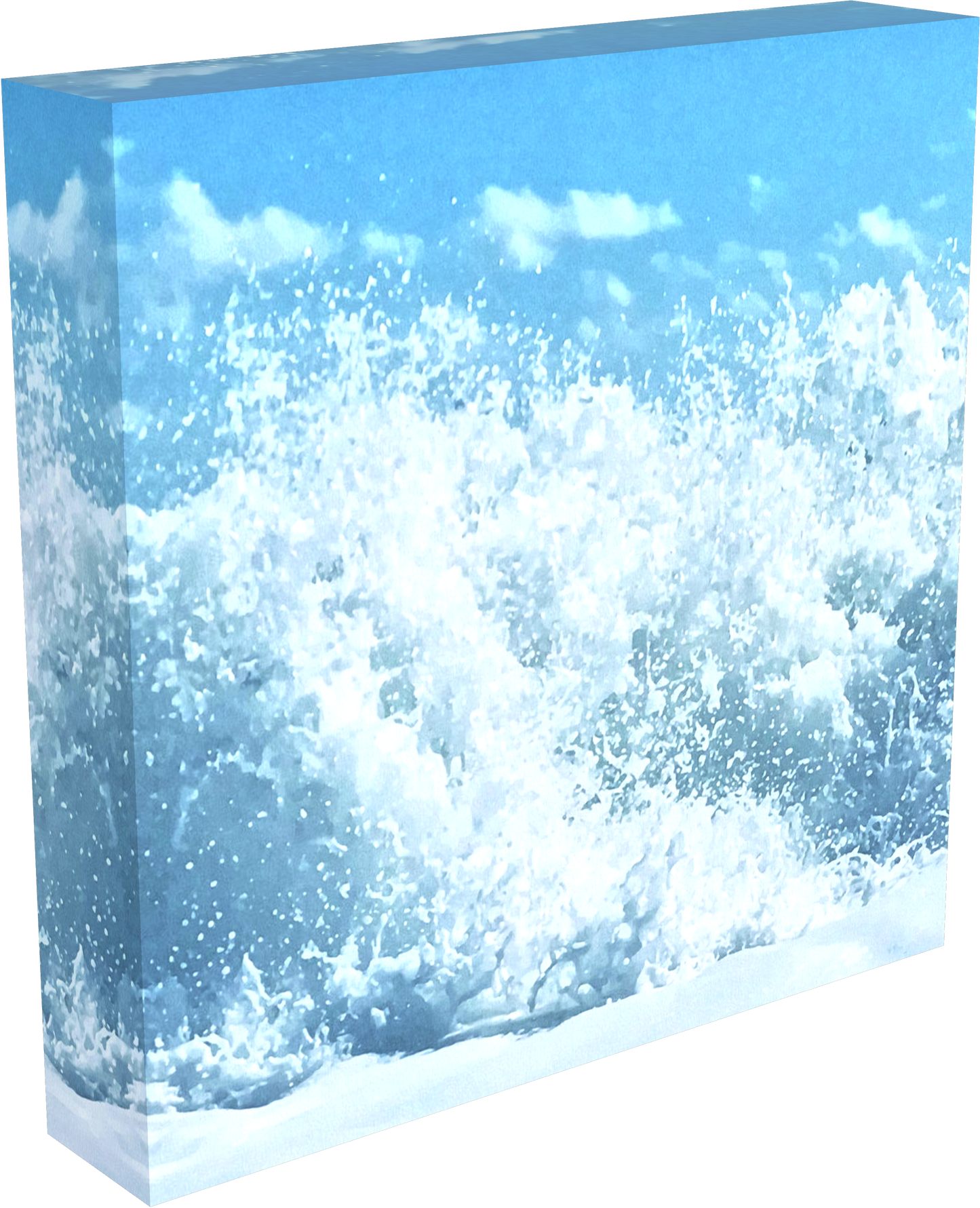Sea bubbles canvas Left view jacqueline mb designs