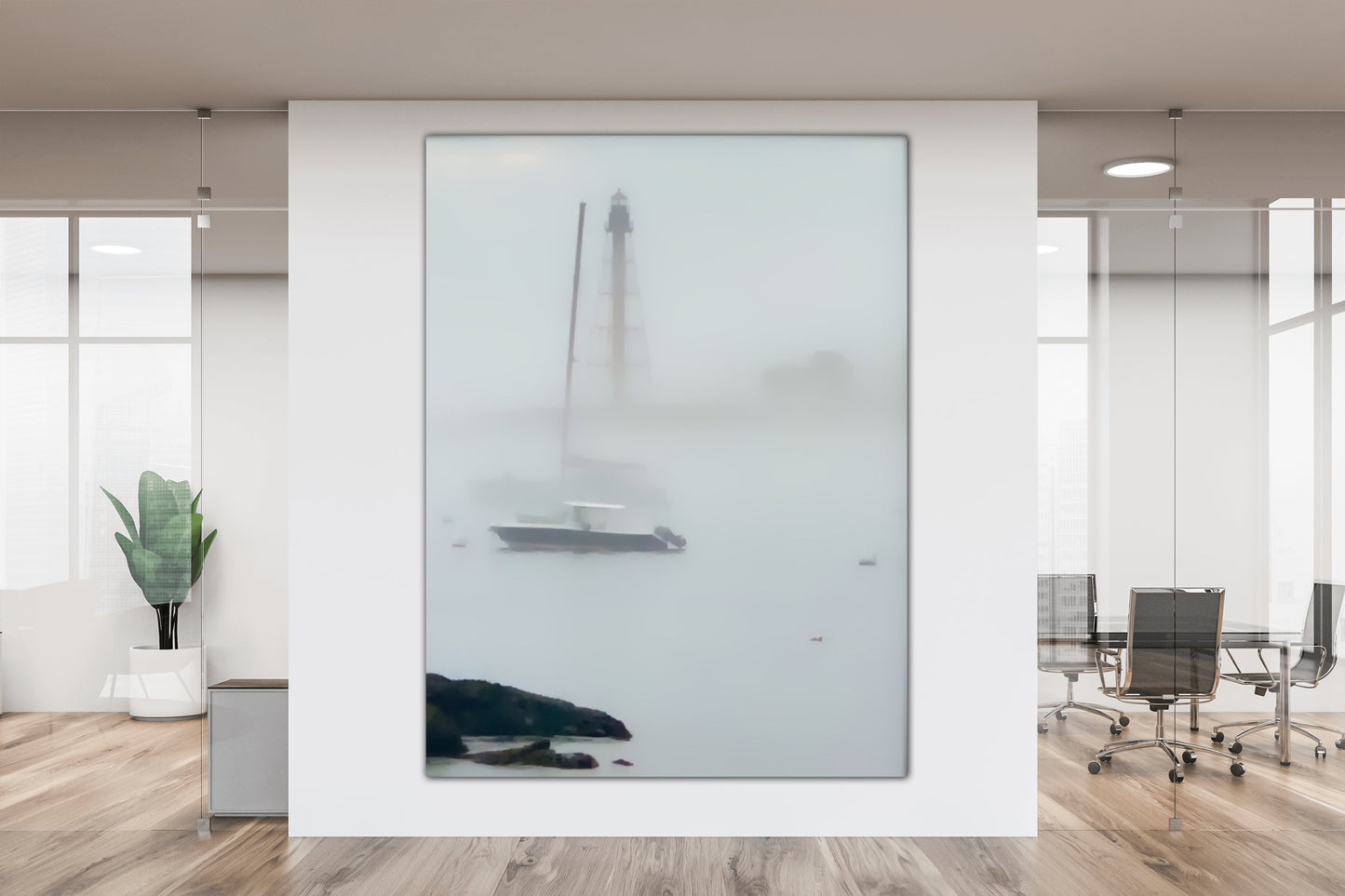 Silhouette of Marblehead Lighthouse - Classic Acrylic Print