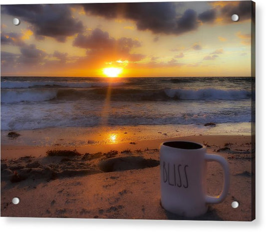 a blissful morning acrylic print with posts by Jacqueline mb designs