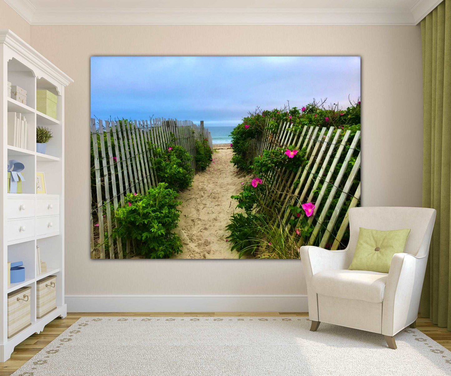 beach plums sand and ocean acrylic print home decor by jacqueline mb designs