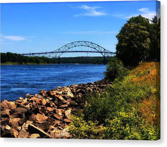 Cape Cod Canal & Sagamore Bridge - Classic Canvas Print