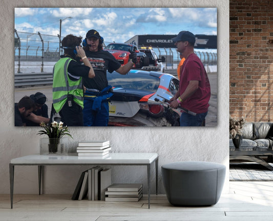 crasher and crashed acrylic print