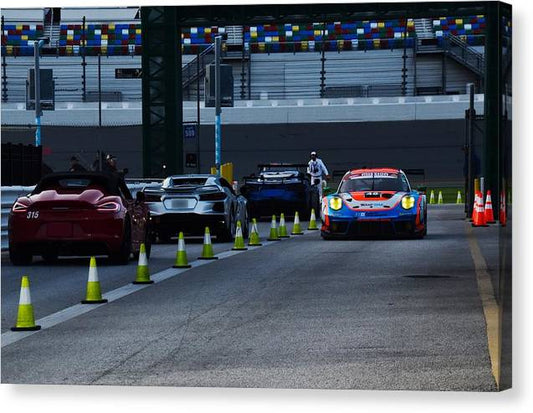 Daytona Grid - Classic Canvas Print