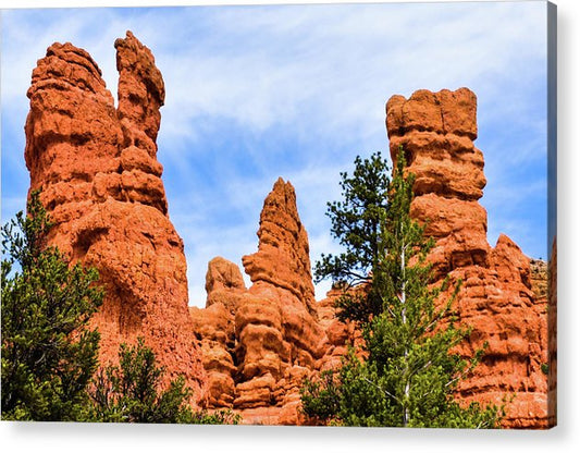 drip castles utah acrylic print by jacqueline mb designs