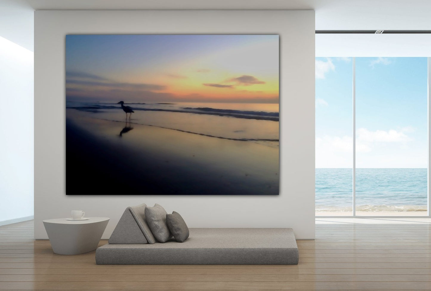 Sunrise & Mr Egret - Classic Acrylic Print