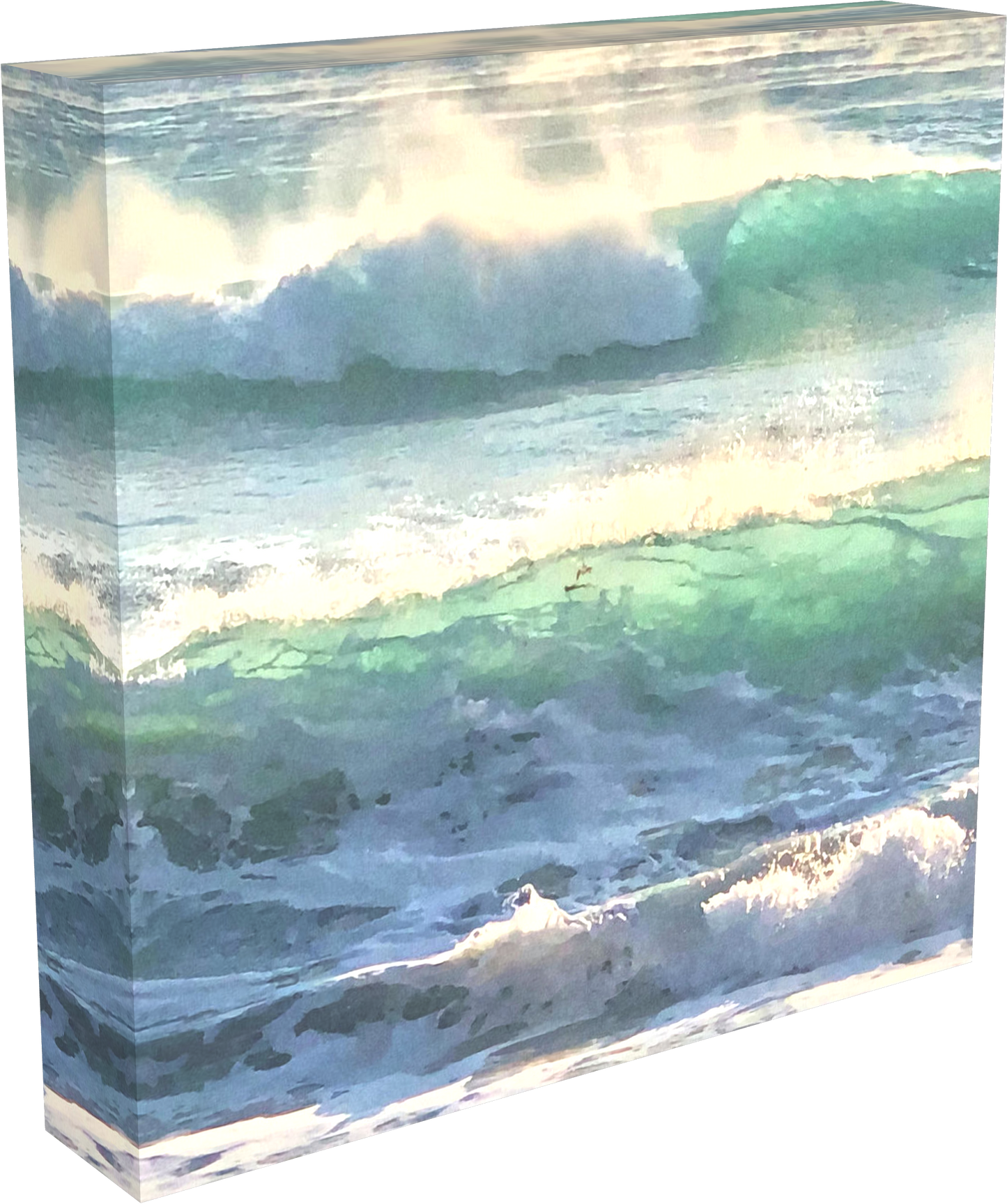 emerald fog canvas print left side by Jacqueline mb designs