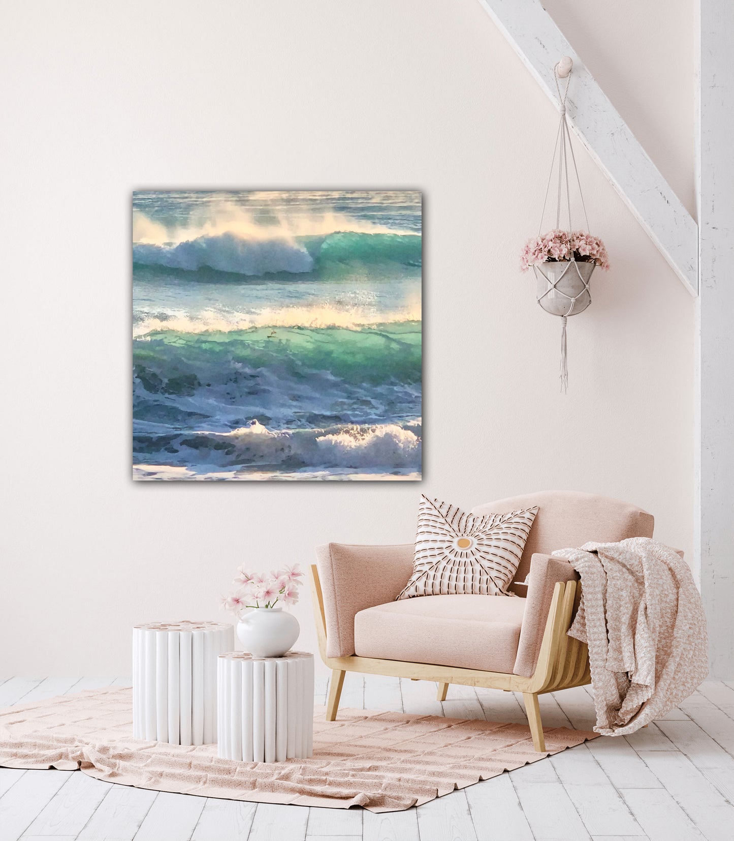 emerald fog canvas home decor by Jacqueline mb designs