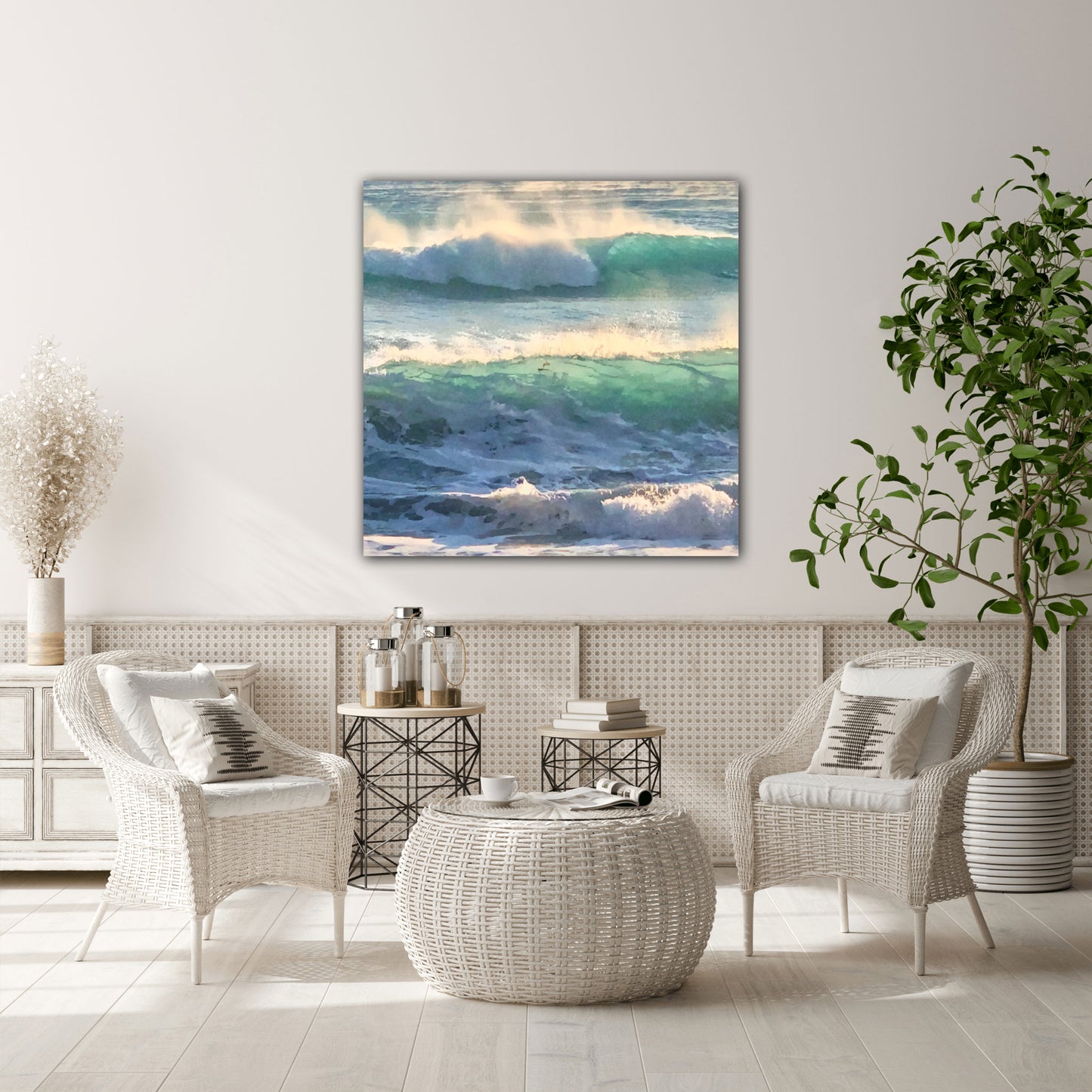 emerald fog canvas Print by Jacqueline mb designs