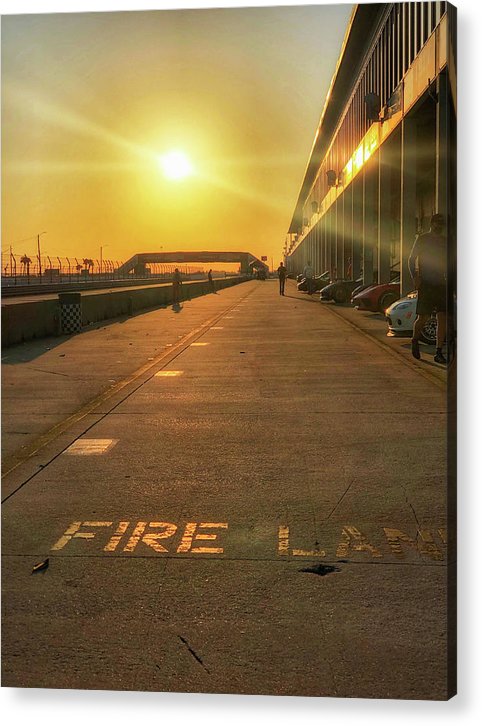 Fire and Sun Racetrack - Classic Acrylic Print