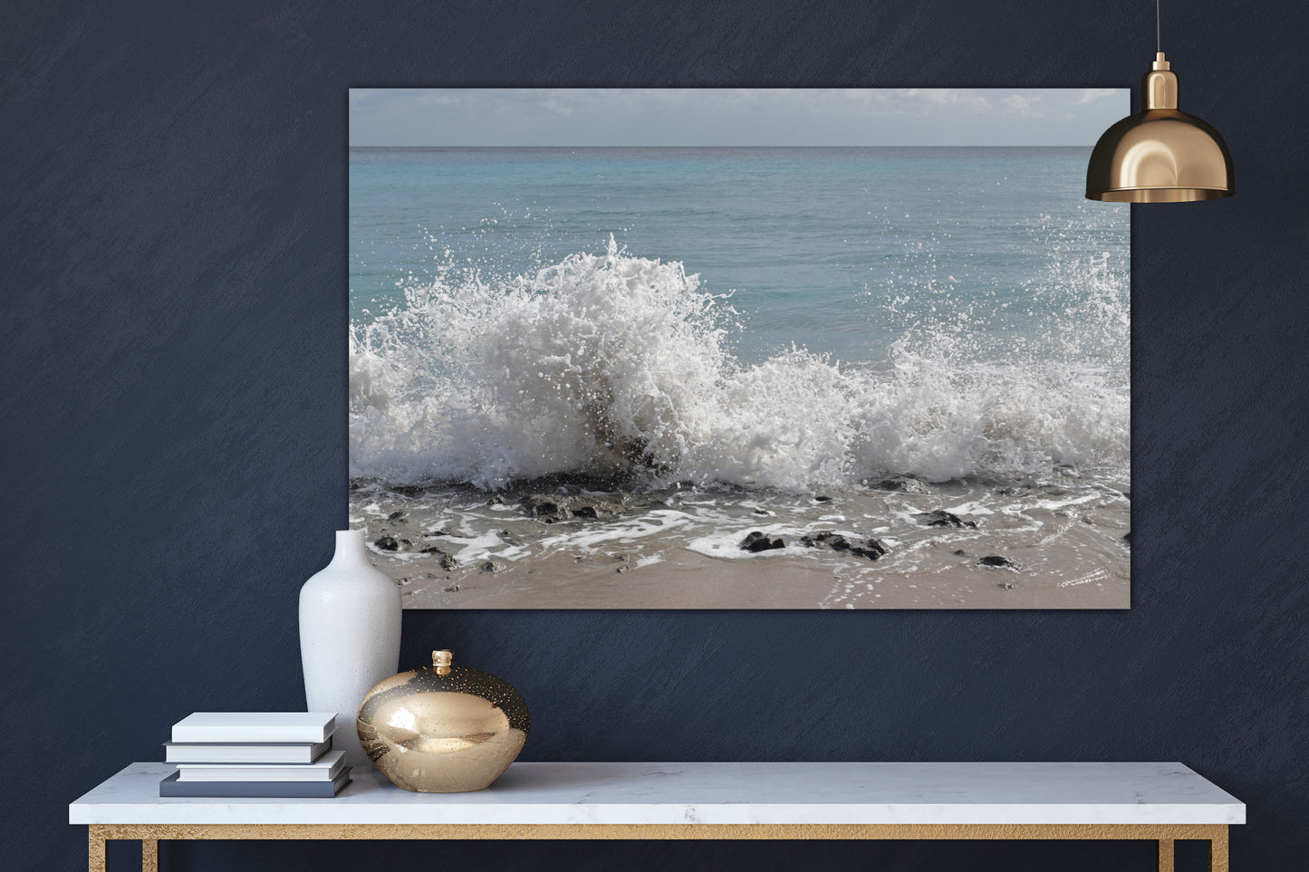high five from the sea acrylic print home decor by jacqueline mb designs