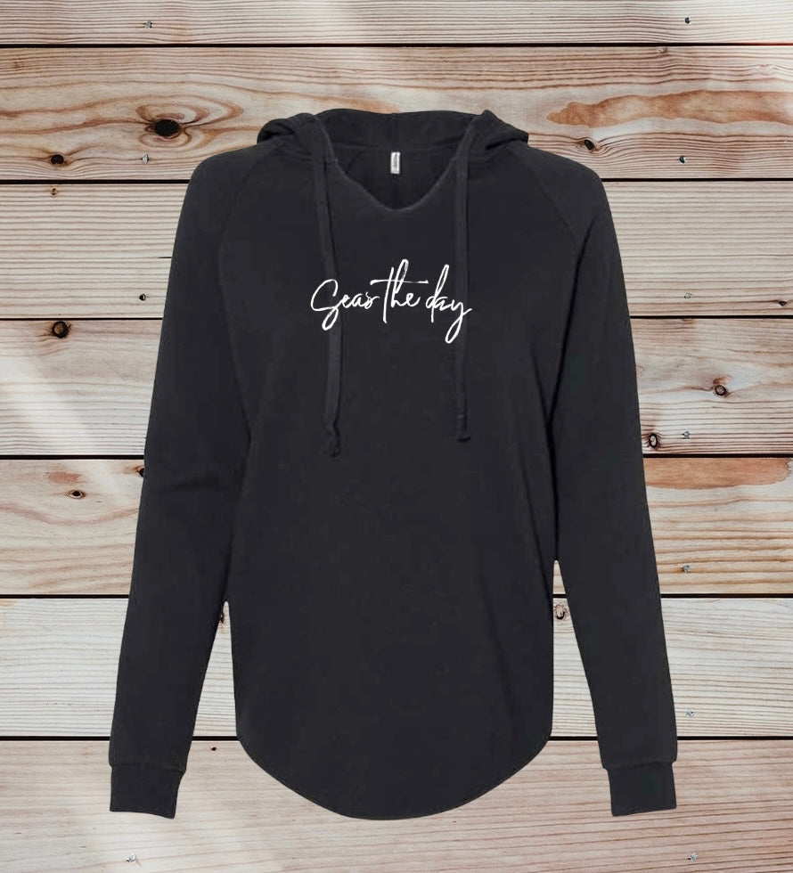 Seas the Day White- Mission Beach Sweatshirt