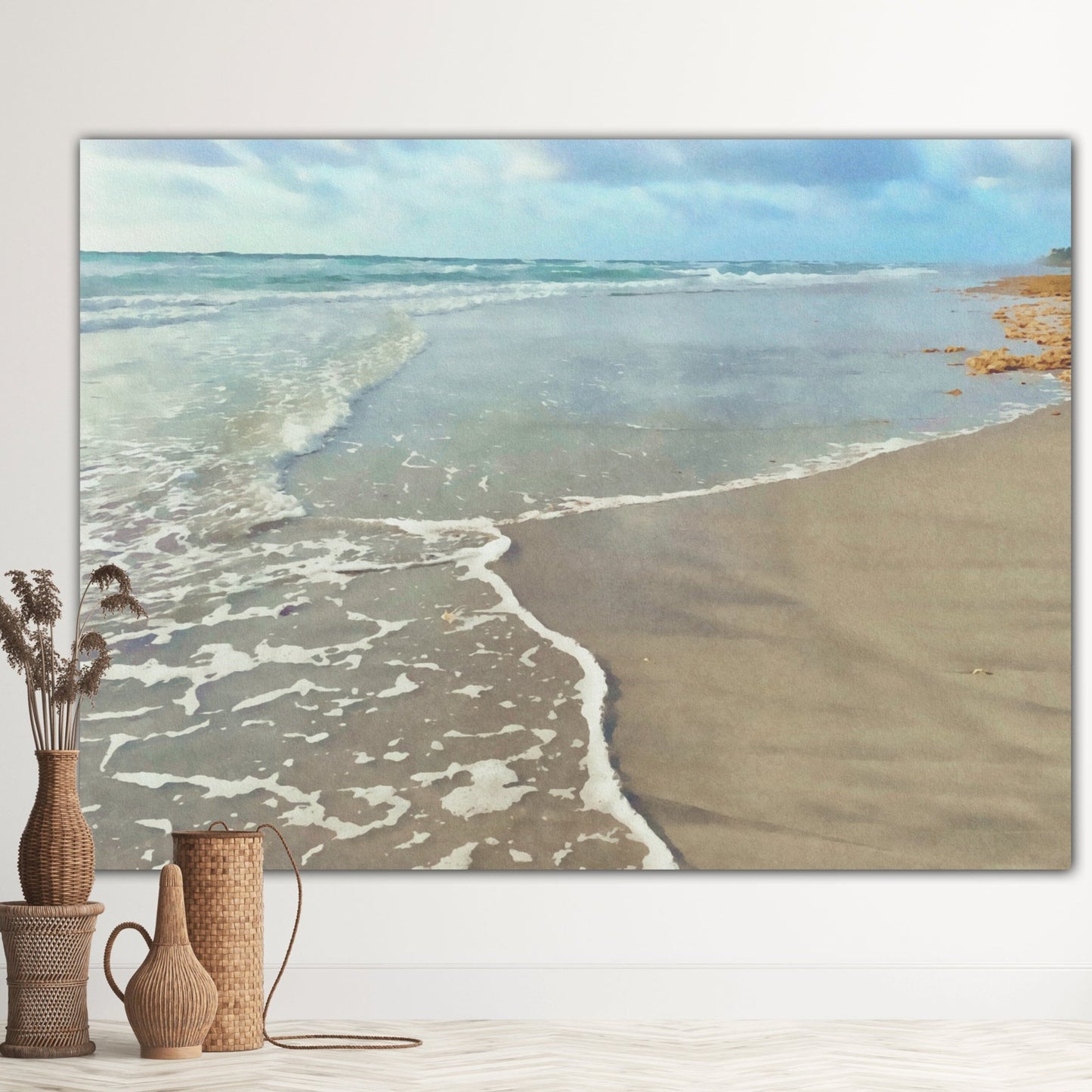 Florida Incoming tide canvas print home decor jacqueline mb designs