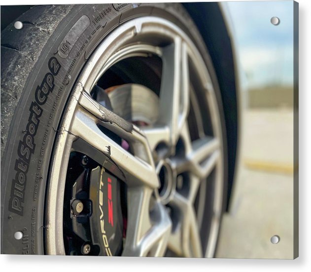 liquid gold acrylic print with posts by jacqueline mb designs