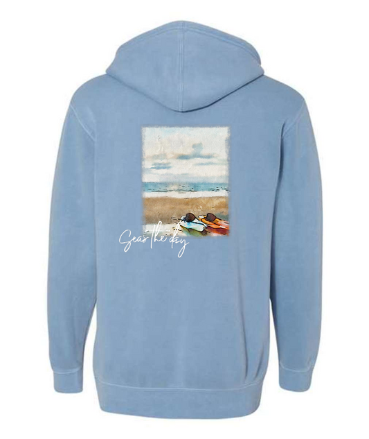 Seas the Day Soft Colors - Highland Beach Sweatshirt Hoodie