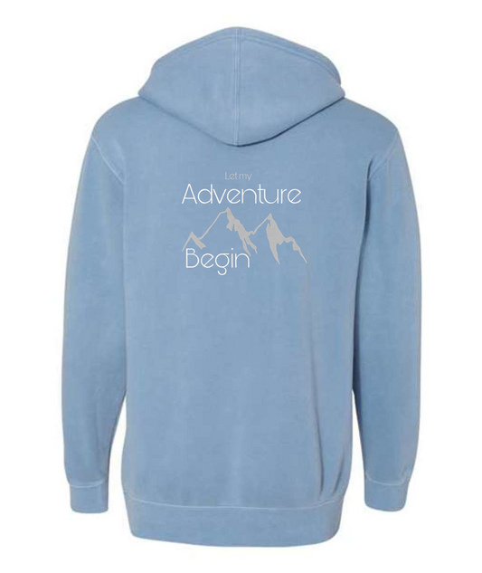 Mountain Adventure  Soft Colors - Highland Beach Hooded Sweatshirt
