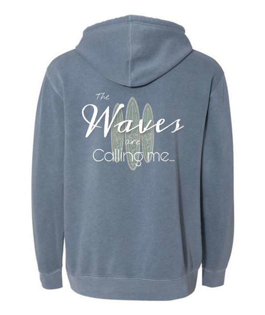 Surf Waves are Calling - Highland Beach Hooded Sweatshirt