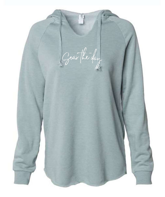 Seas the Day  White- Mission Beach Sweatshirt