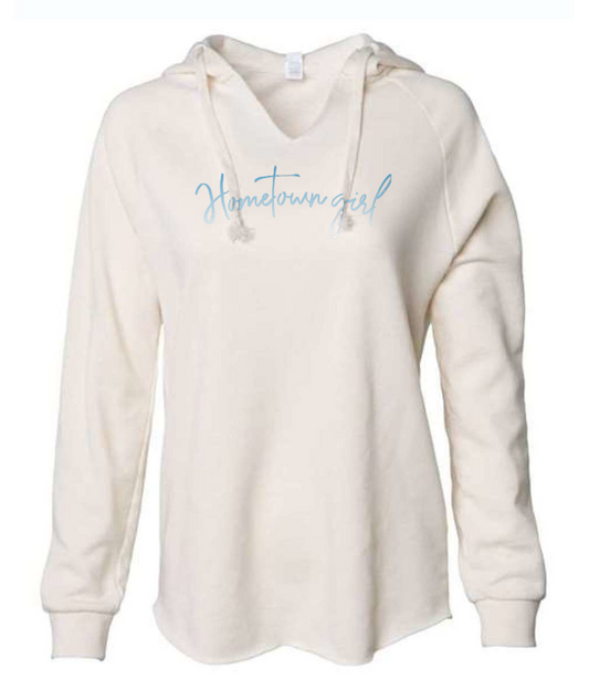 Cream - Hometown girl mission beach hoodie sweatshirt - jacqueline mb designs