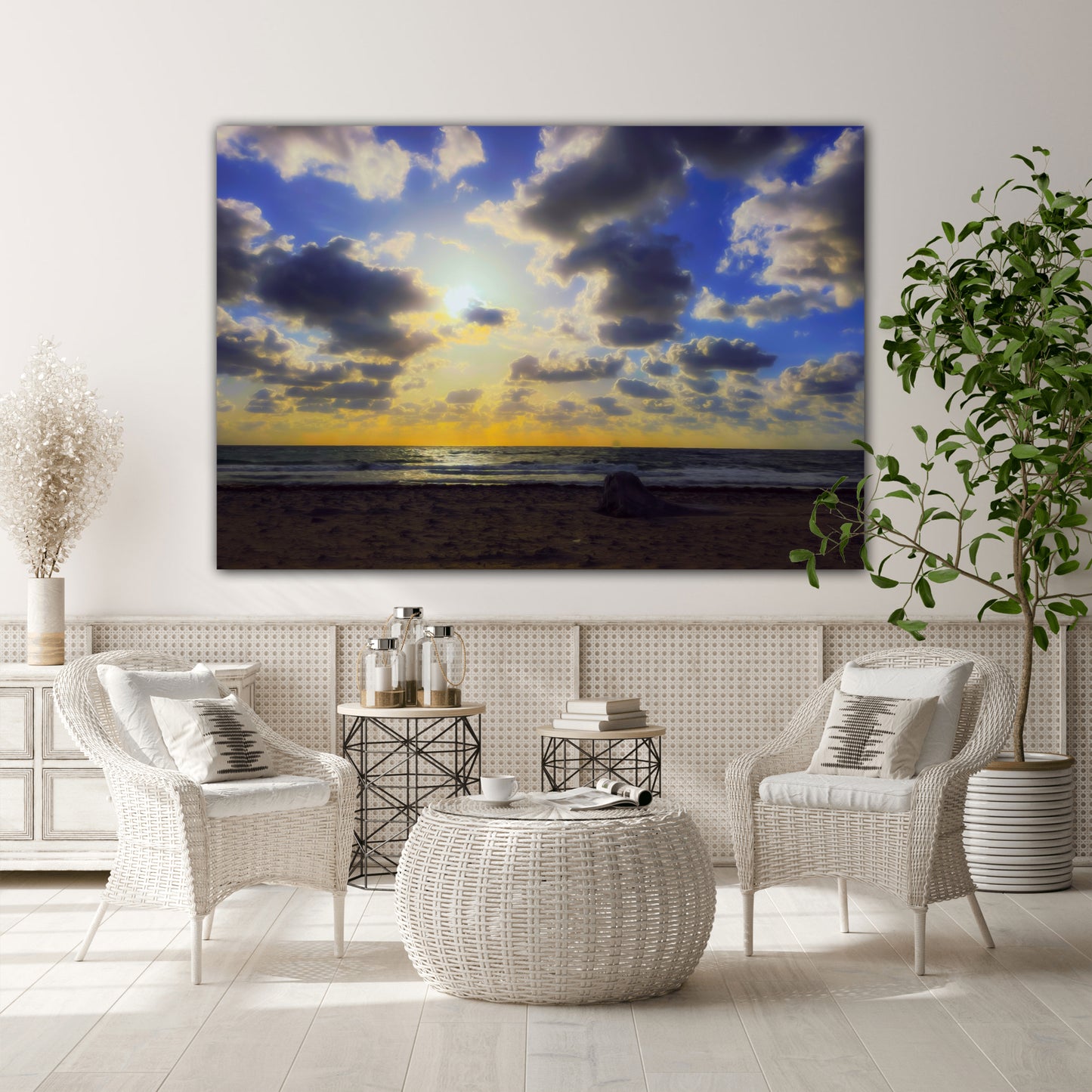 painted morning bliss canvas print family room decor by Jacqueline mb designs