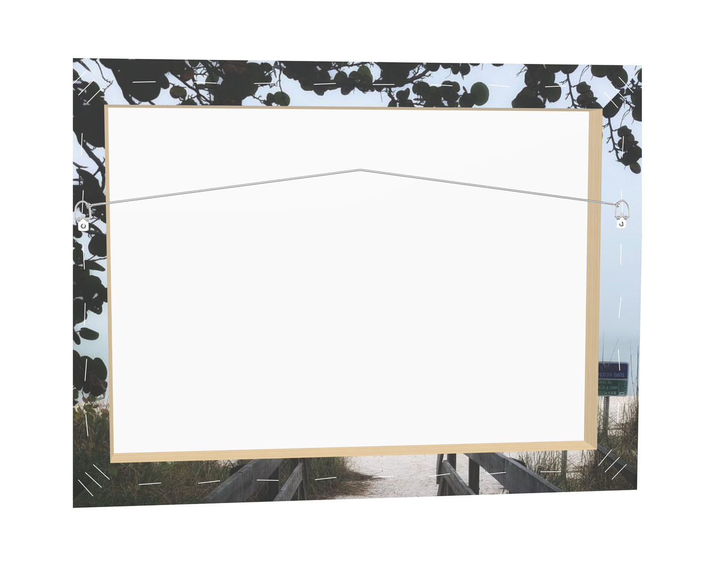 Wooden Pathway to Beach - Classic Canvas Print