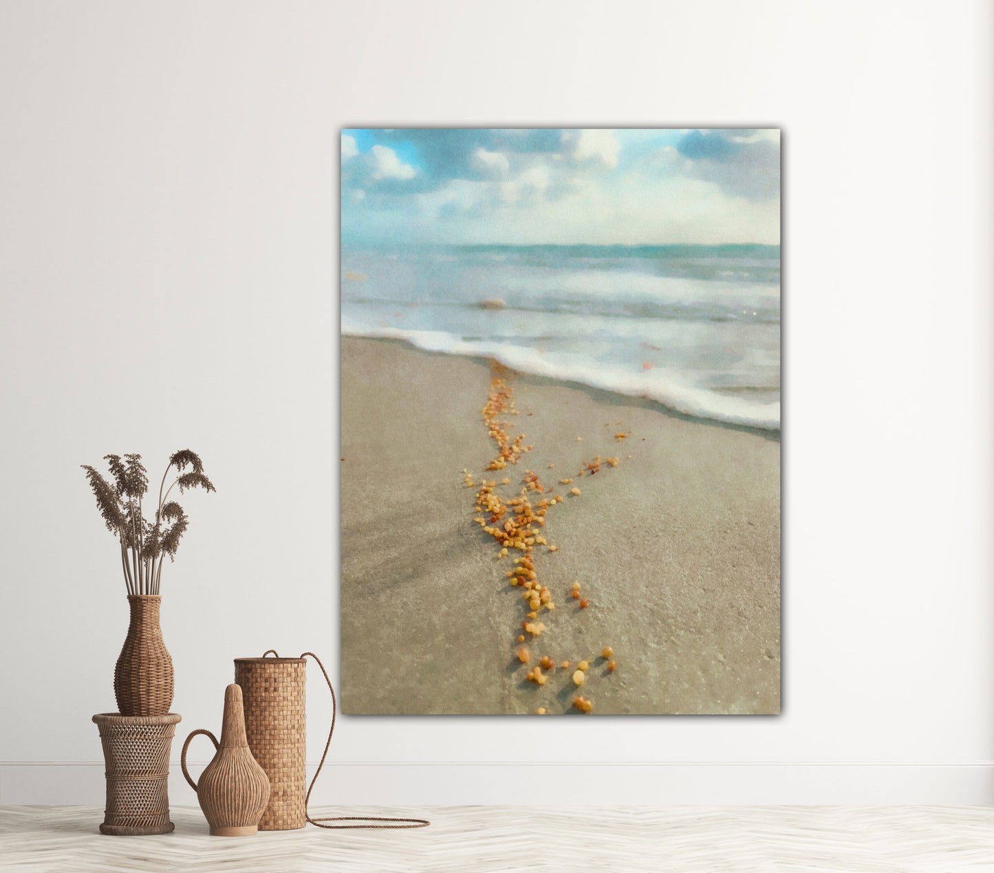 peddles of the sea acrylic print by jacqueline mb designs 