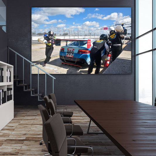 pit crew acrylic print home decor by jacqueline mb designs