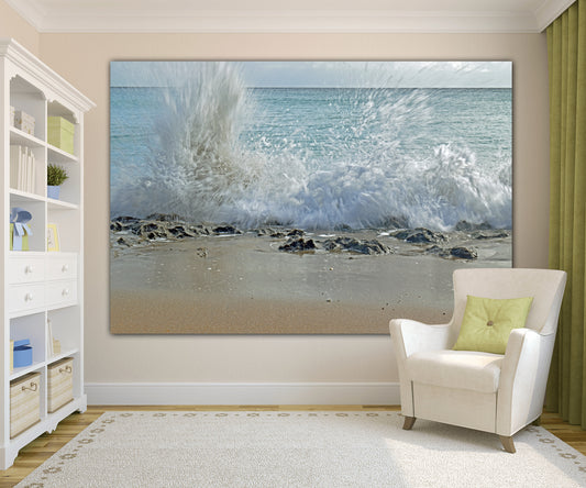 power of a wave acrylic print home decor by jacqueline mb designs