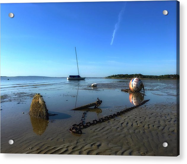 Resting in the Still of the Morning Duxbury Harbor - Classic Acrylic Print