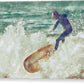 Riding a Wave Mission Beach - Classic Acrylic Print