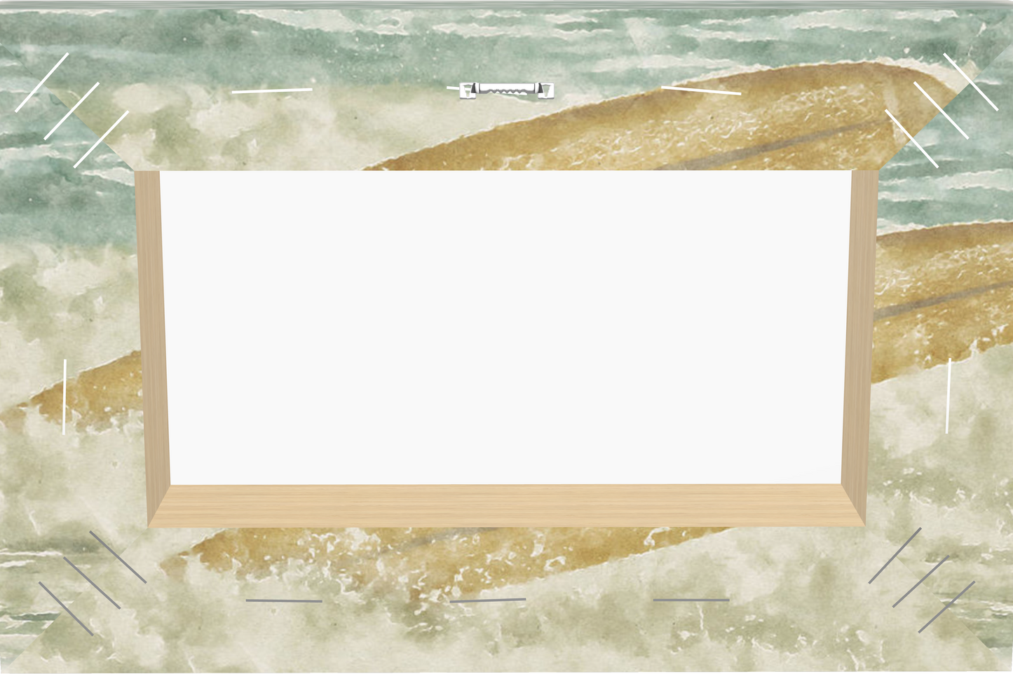 Runaway Surfboard - Classic Canvas Print