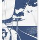 Sailing in the Blue Sherpa Fleece Blanket 60" x 80"
