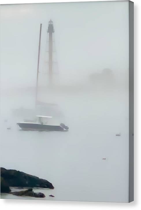 Silhouette of Marblehead Lighthouse - Classic Canvas Print