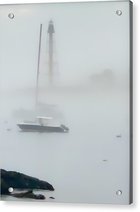 Silhouette of Marblehead Lighthouse - Classic Acrylic Print