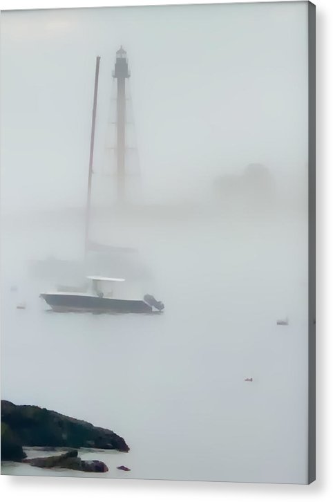 Silhouette of Marblehead Lighthouse - Classic Acrylic Print