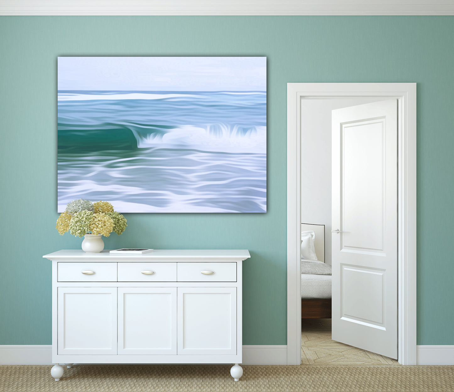 Single Wave Rowling - Classic Acrylic Print