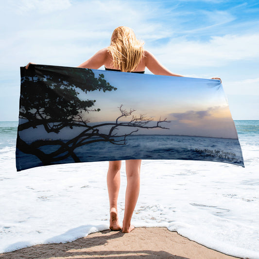 Reaching for Sunrise - Beach Towel