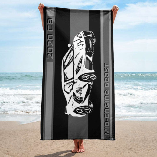 C8 Mid-Engine Beast - Beach Towel