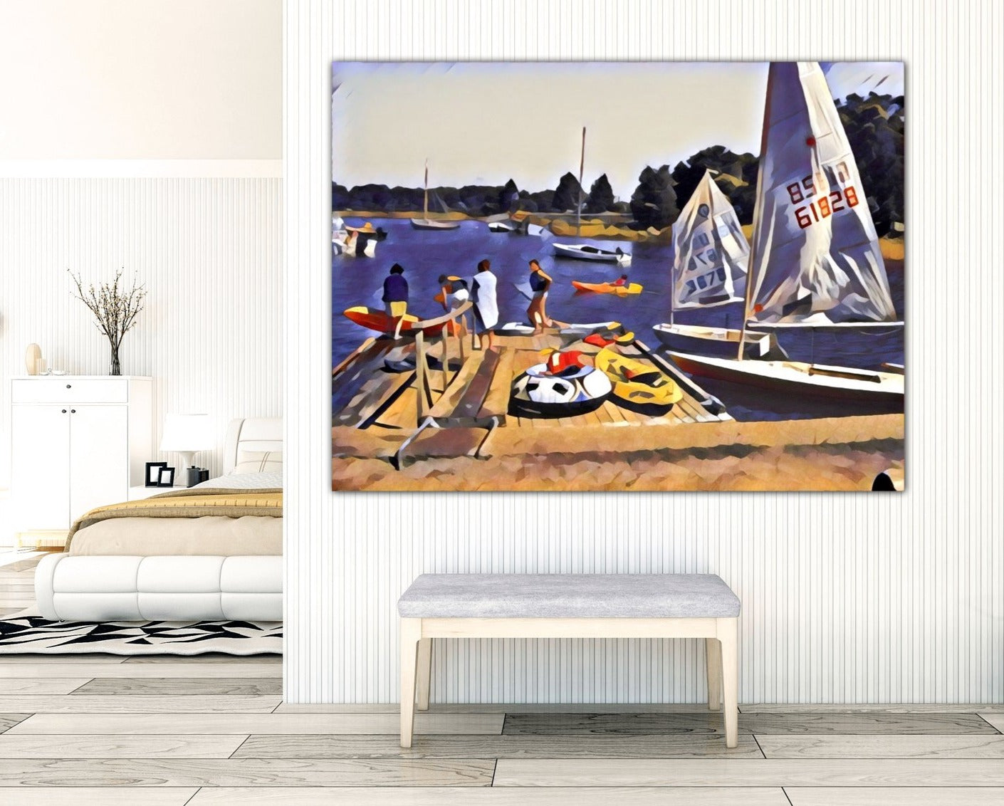 Sundays Family Boat Time - Classic Canvas Print