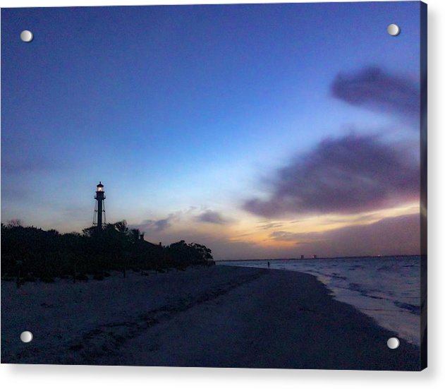Sunrise glow over Sanibel Lighthouse - Classic Acrylic Print
