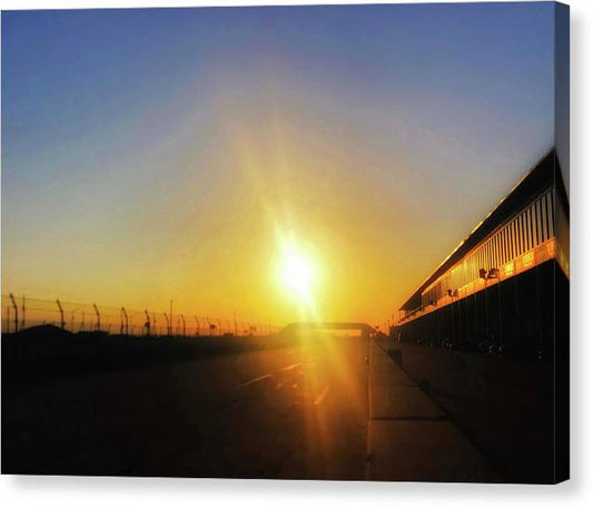 Sunrise over Pit Lane Sebring - Classic Canvas Print