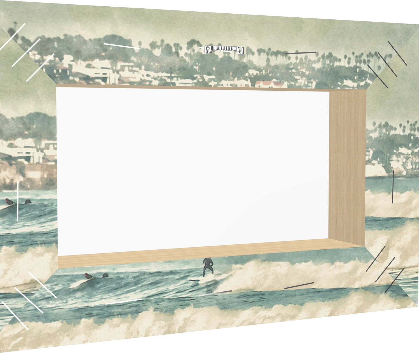 Surfing the Waves Mission Beach - Classic Canvas Print
