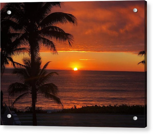 A Tropical Sunrise - Classic Acrylic Print